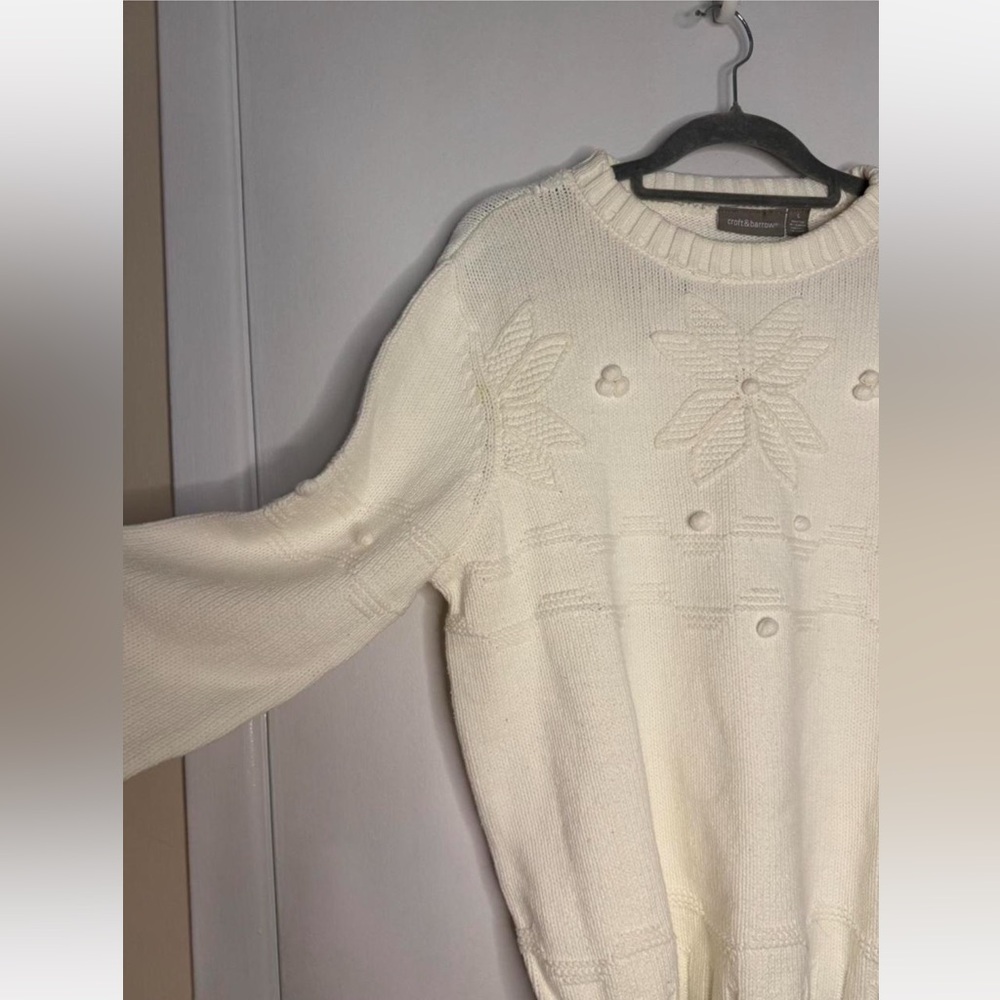 Vintage White Croft & Barrow Sweater for Women - Picture 7 of 8